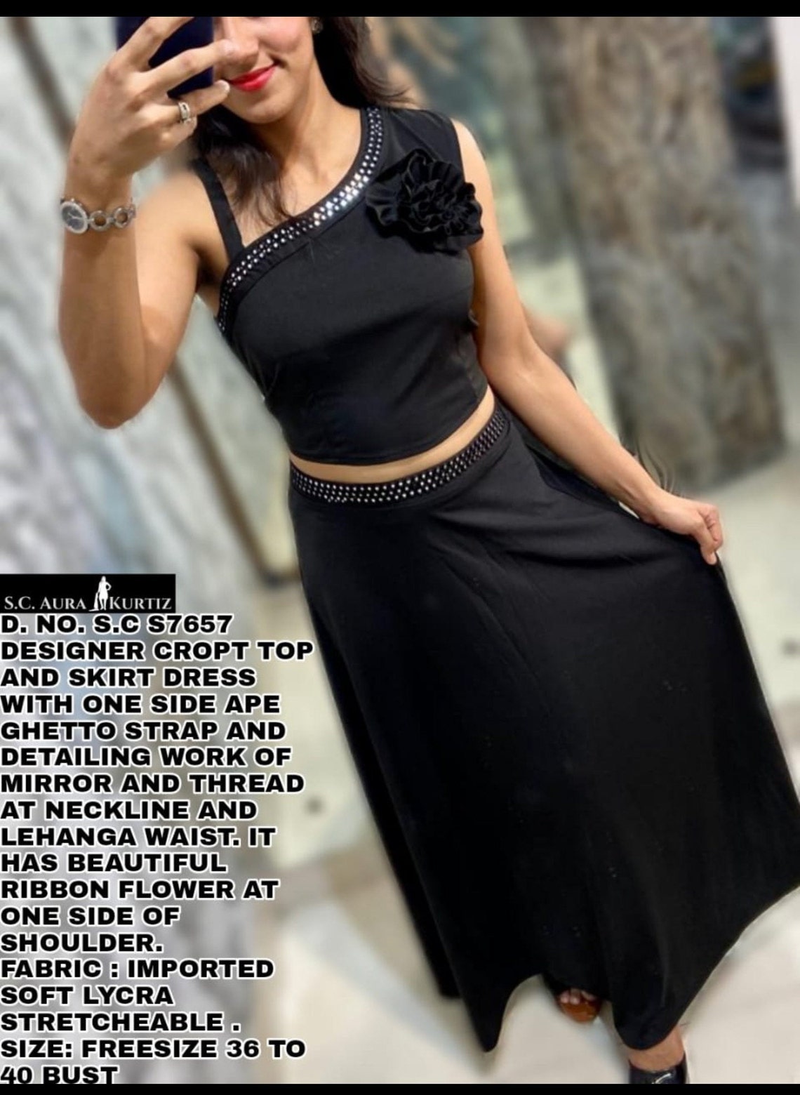 Designer crop top with skirt wedding festivities Etsy