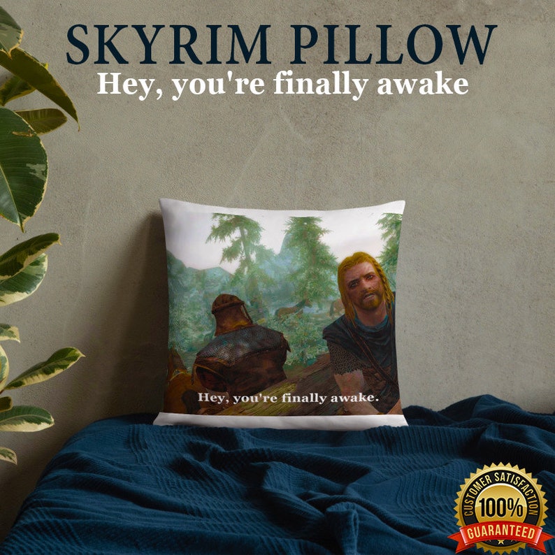 Hey You You Re Finally Awake Pillow Meme Painted