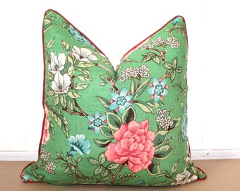 Designer brand cushion covers New Trending cushions 2024 Made in Australia. Forest Green and hot pink cushion covers