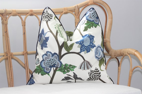 Buy Palampore Linen Pacific Cushion Covers Lacefield Designer Cushions Floral Bright Cushion Cover Made in Australia Online in India Etsy