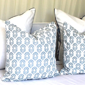 High End designer brand Cushion cover, Sea blue cushion cover,Laura kiran Hampton style decor cushions Australian made