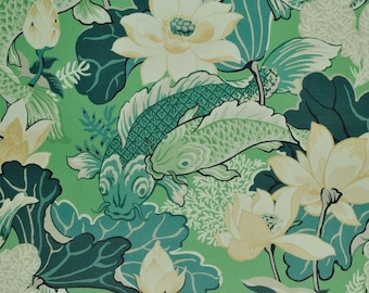 Lotus Pond Eucalyptus Koi Fish by P Kaufmann