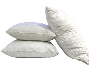 Duck feather cushion inserts. All sizes available. Made in Australia No Tariff charges for US