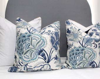 Boho Blossom Leinen Kissenbezug, Hamptons Decor Australian Made, Luxuriöses Großes Dekokissen, Trendy 2025