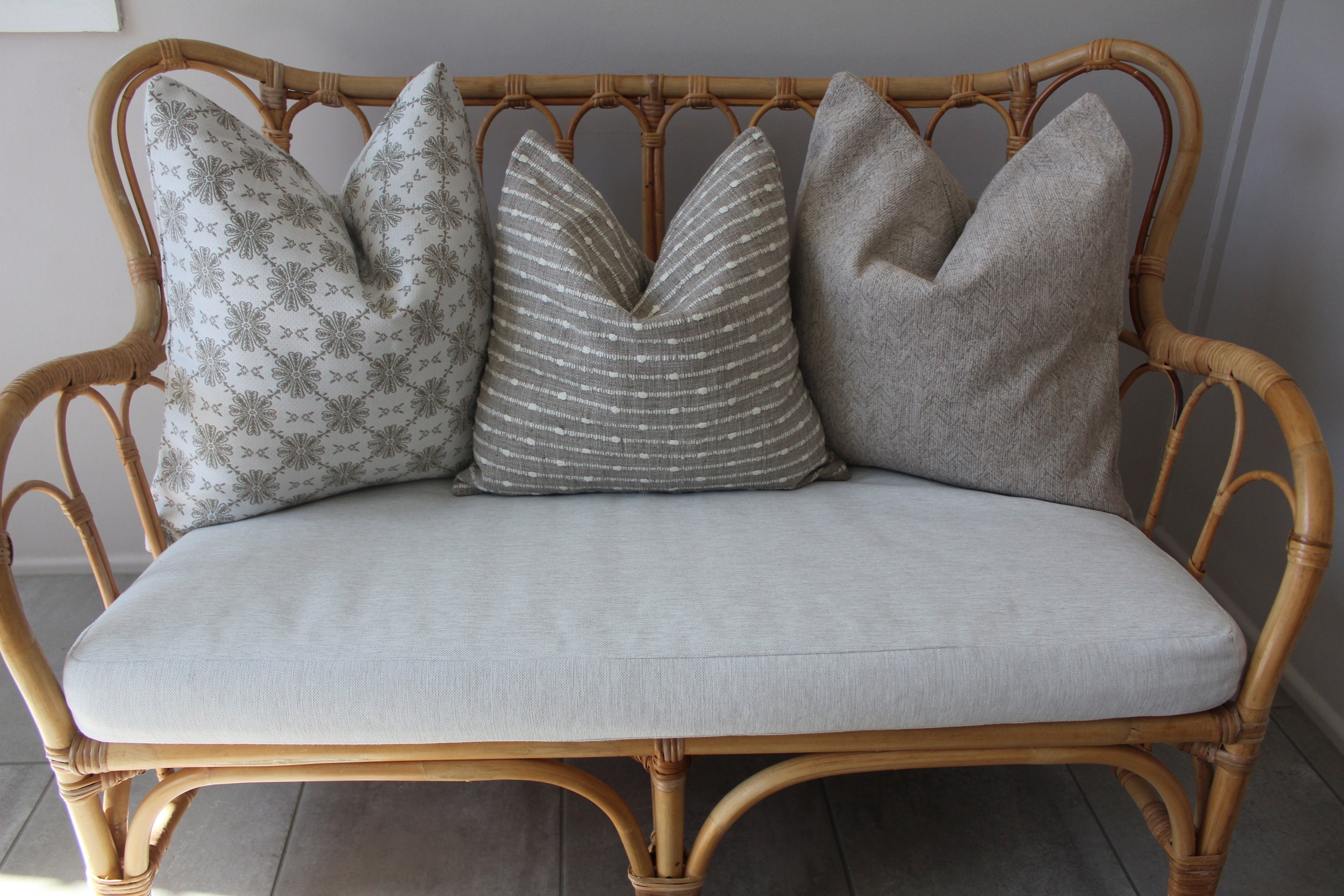 Custom Cushions and Covers for IKEA MASTHOLMEN Wicker Chairs and 2