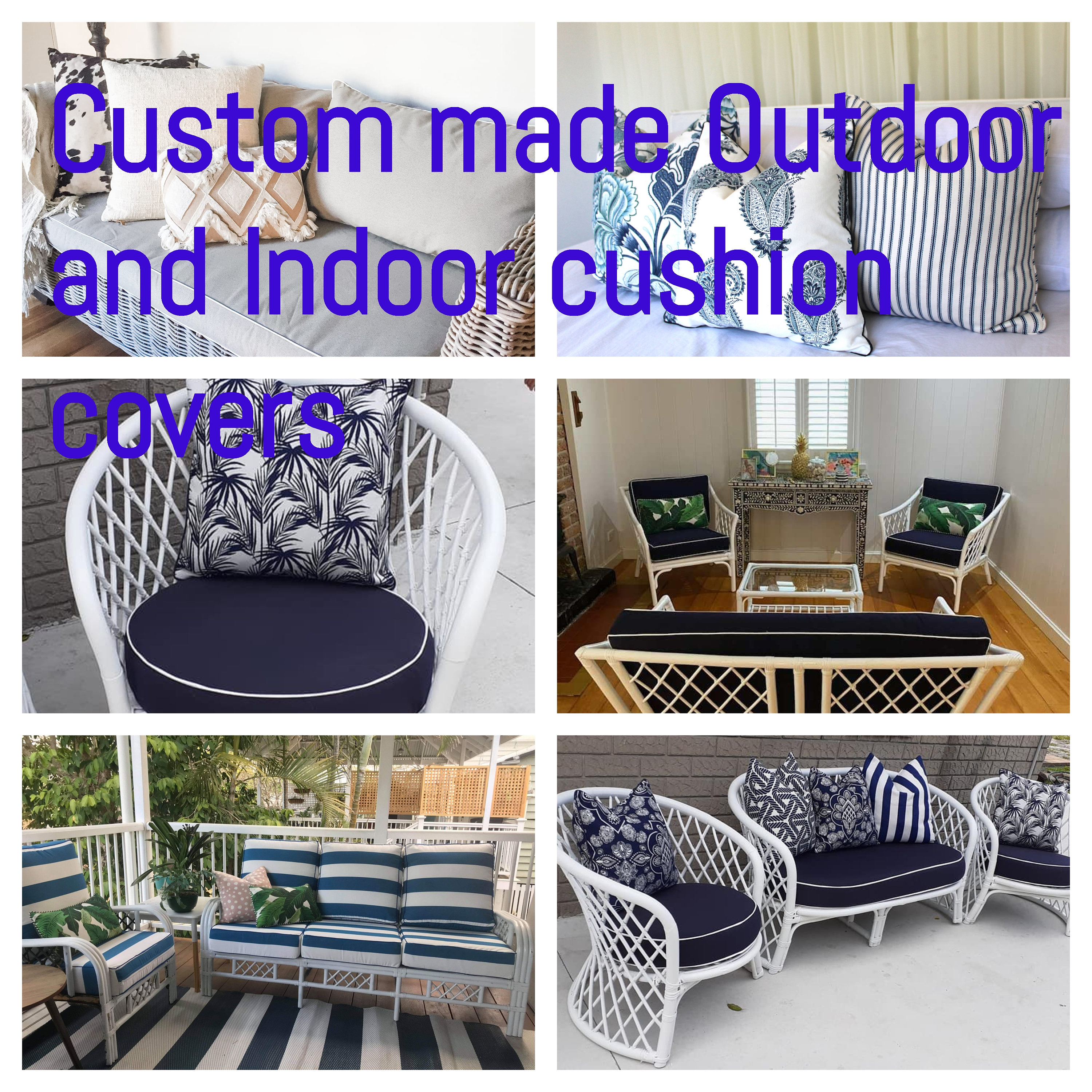 Australian Made Sunbrella Cushions Bench Seats Window Seats Outdoor Cushions Etsy