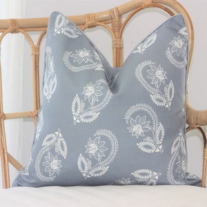 Duck egg blue cushions, paisley cushions, Hampton style cushions, Decorative cushions, Trending cushions, Perfect gifts Made in Australia