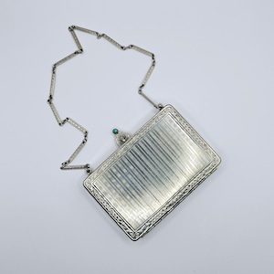 Ausgezeichnete Münzen- und Make-up-Kompakt-Kombination, Vintage Carryall Dance Purse