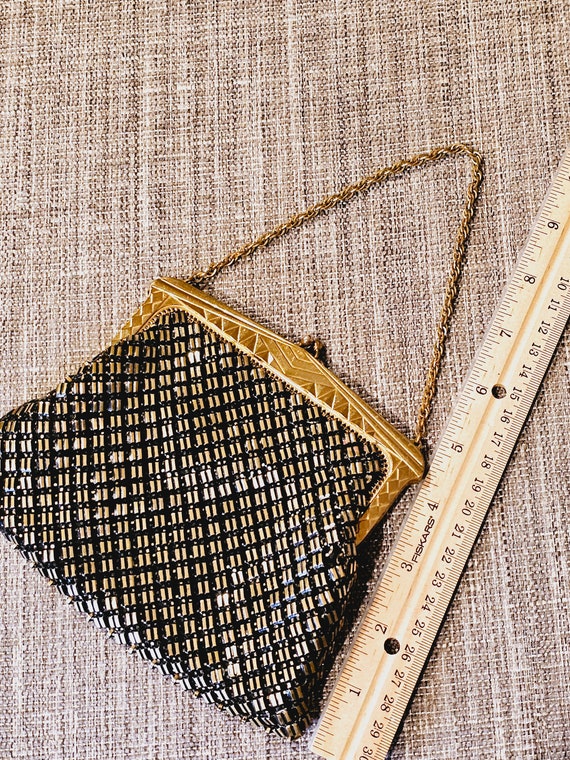 Beautiful Black and Gold Beaded Whiting and Davis… - image 8