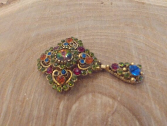 Colorful EDLEE Vintage Brooch - image 5