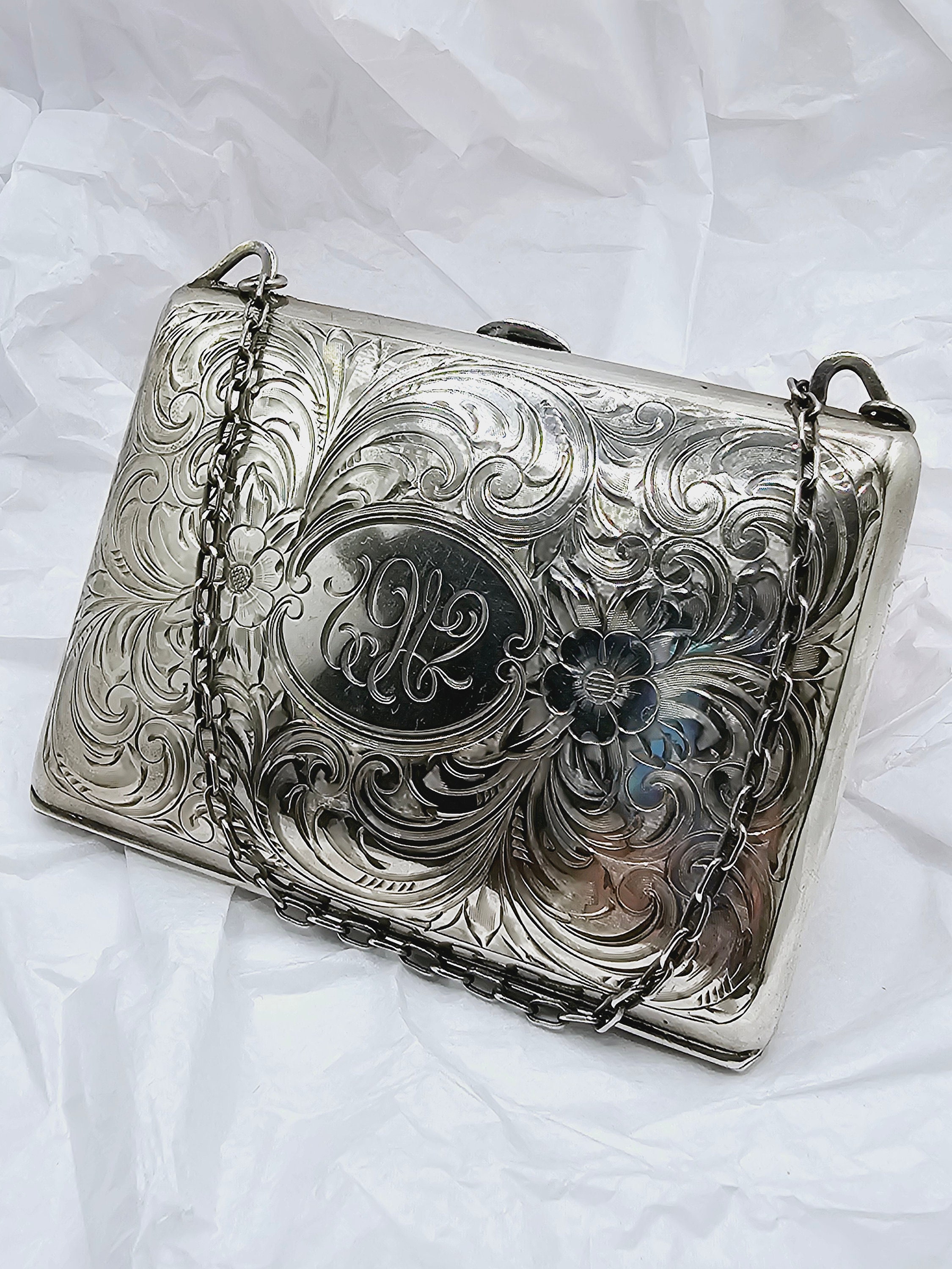 Antique Edwardian Sterling Silver Ladies Chatelaine Purse | Cache Antiques  – cacheantiquessydney