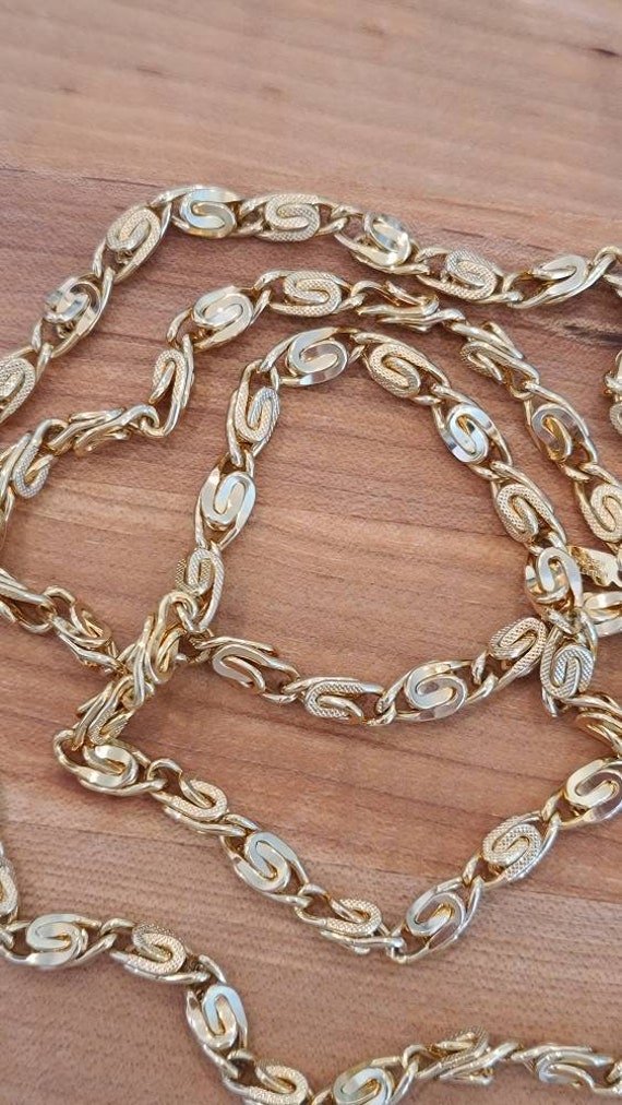 Long Chunky Hattie Carnegie Chain Necklace - image 3