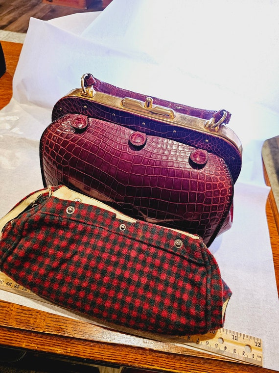 Stunning RARE Alligator Leather Handbag from Lede… - image 10