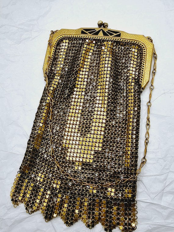 Wonderful Early Art Deco Mesh Handbag from Whitin… - image 5
