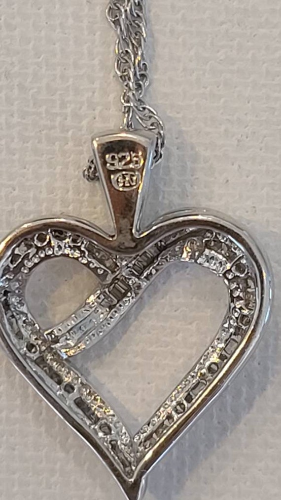 Genuine Diamond Heart Pendant - image 7