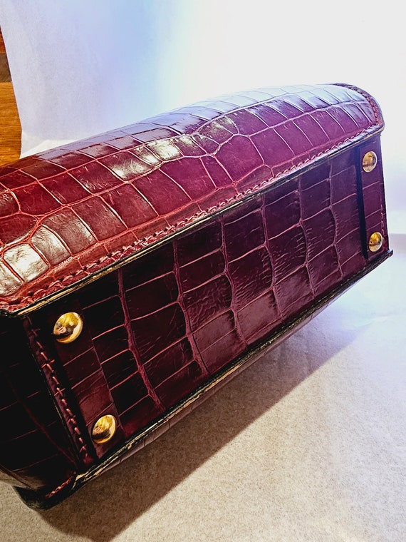 Stunning RARE Alligator Leather Handbag from Lede… - image 3