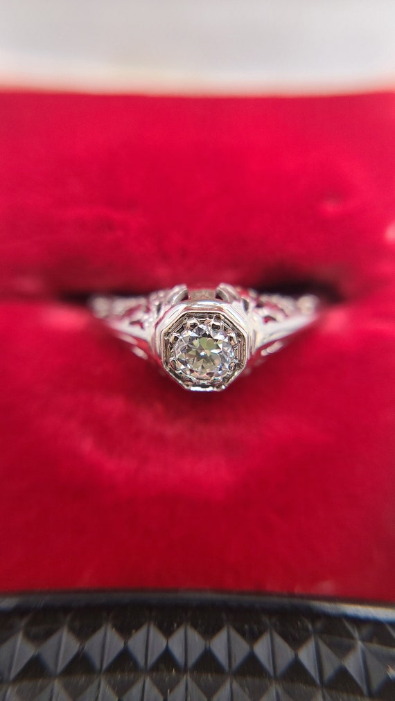 Gorgeous Antique Engagement Ring, Victorian Diamo… - image 5