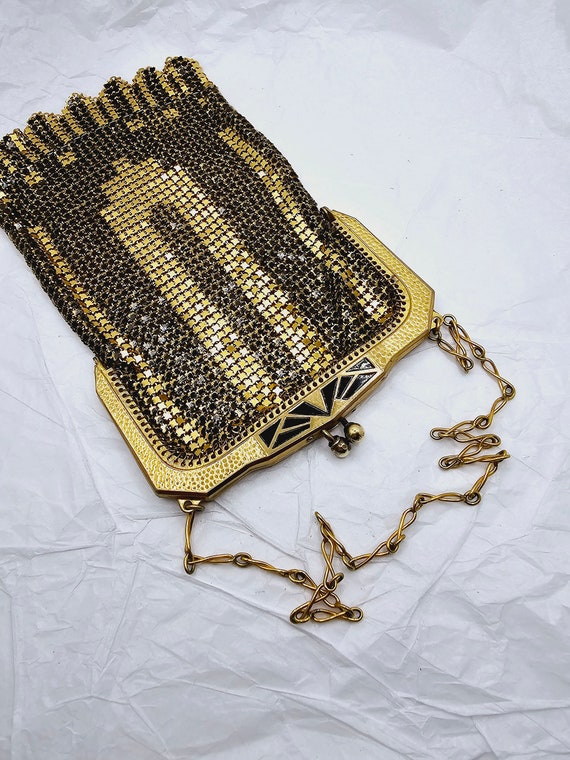 Wonderful Early Art Deco Mesh Handbag from Whitin… - image 3