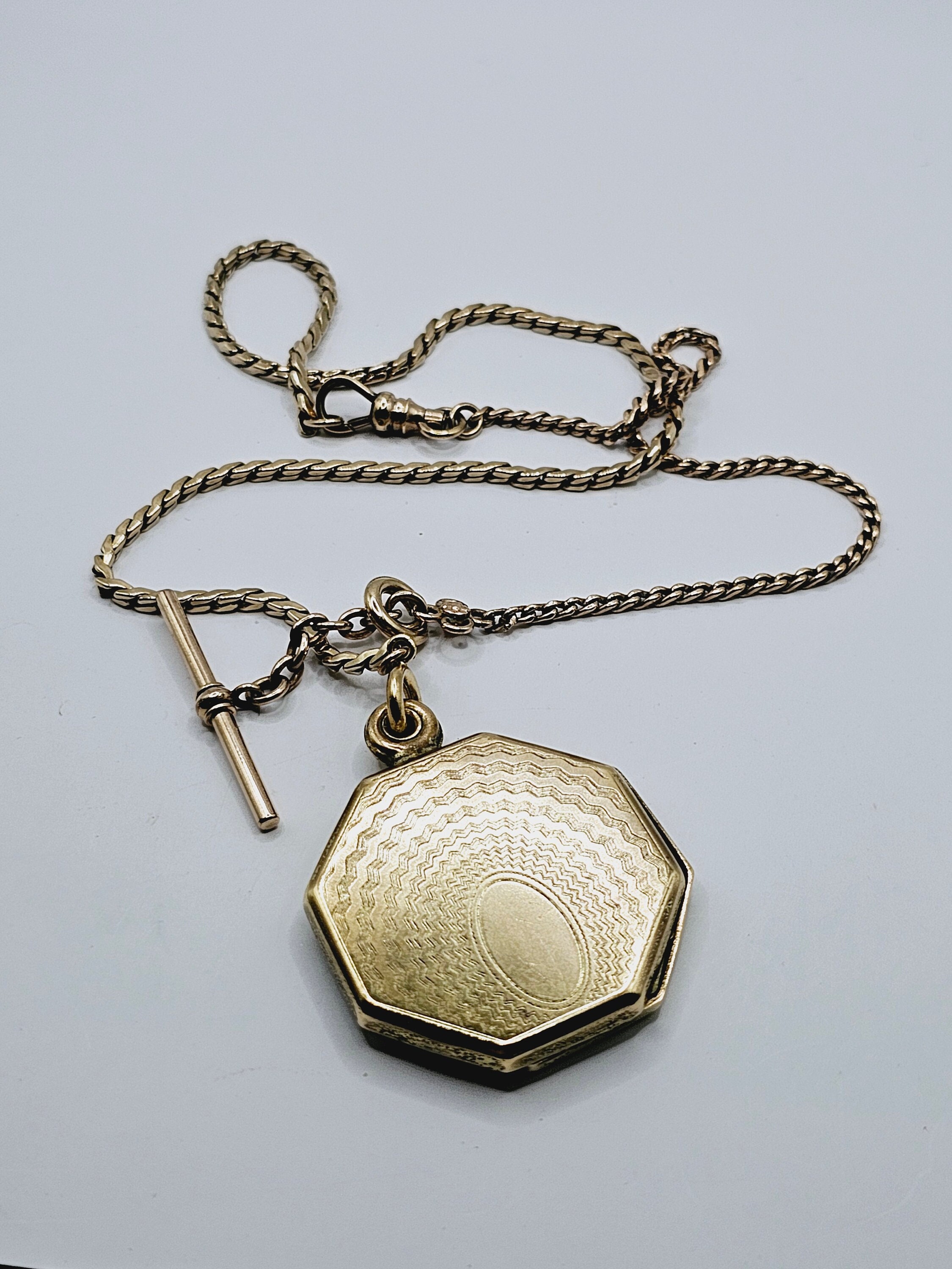 Antique T-Bar Pocket Watch Chain