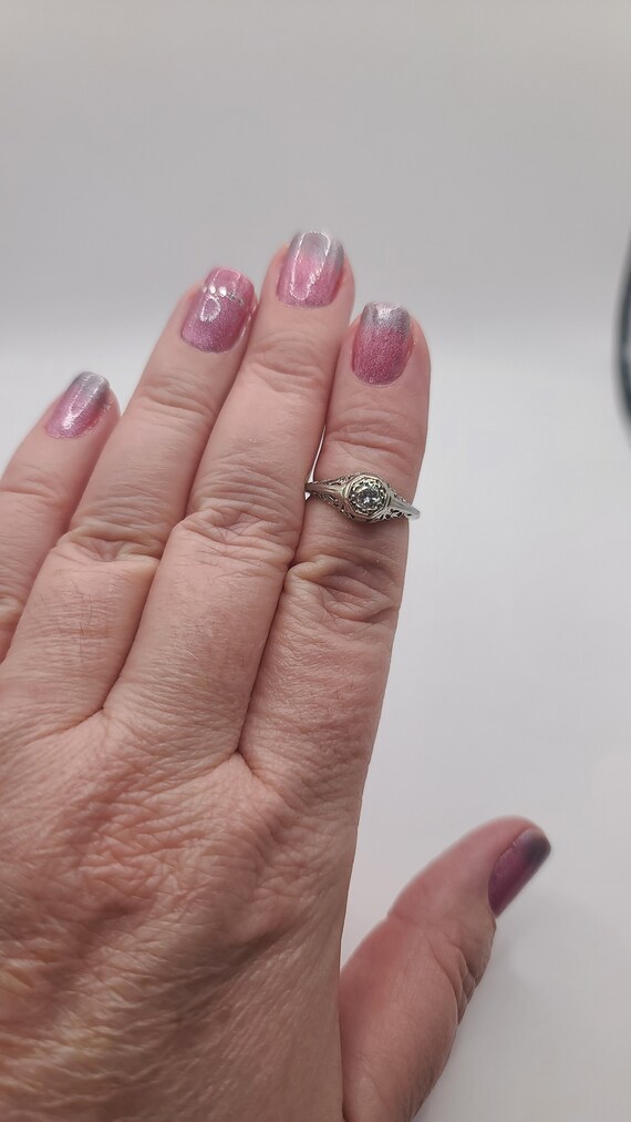 Gorgeous Antique Engagement Ring, Victorian Diamo… - image 8