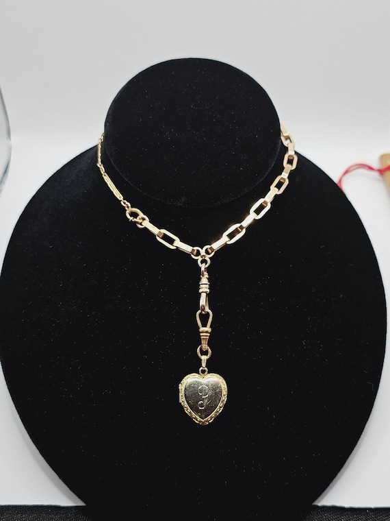 Lovely Gold-Filled Heart Locket Charm with Gold-Fi
