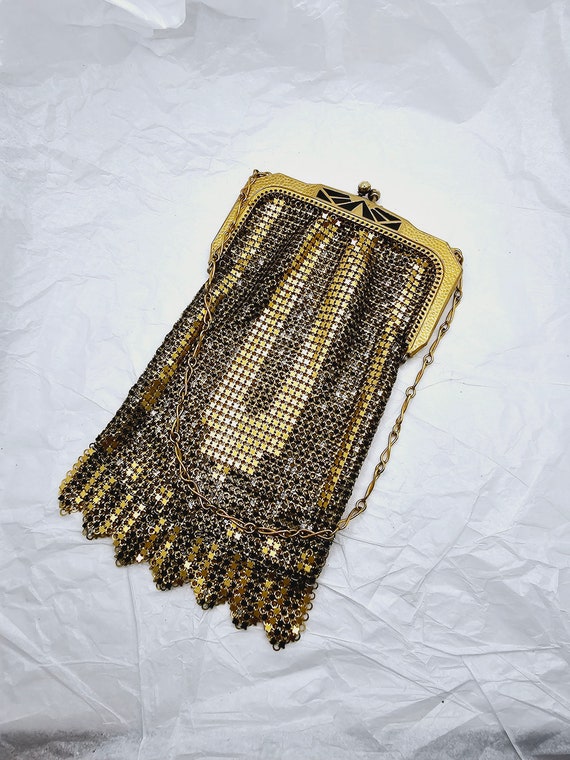 Wonderful Early Art Deco Mesh Handbag from Whitin… - image 1