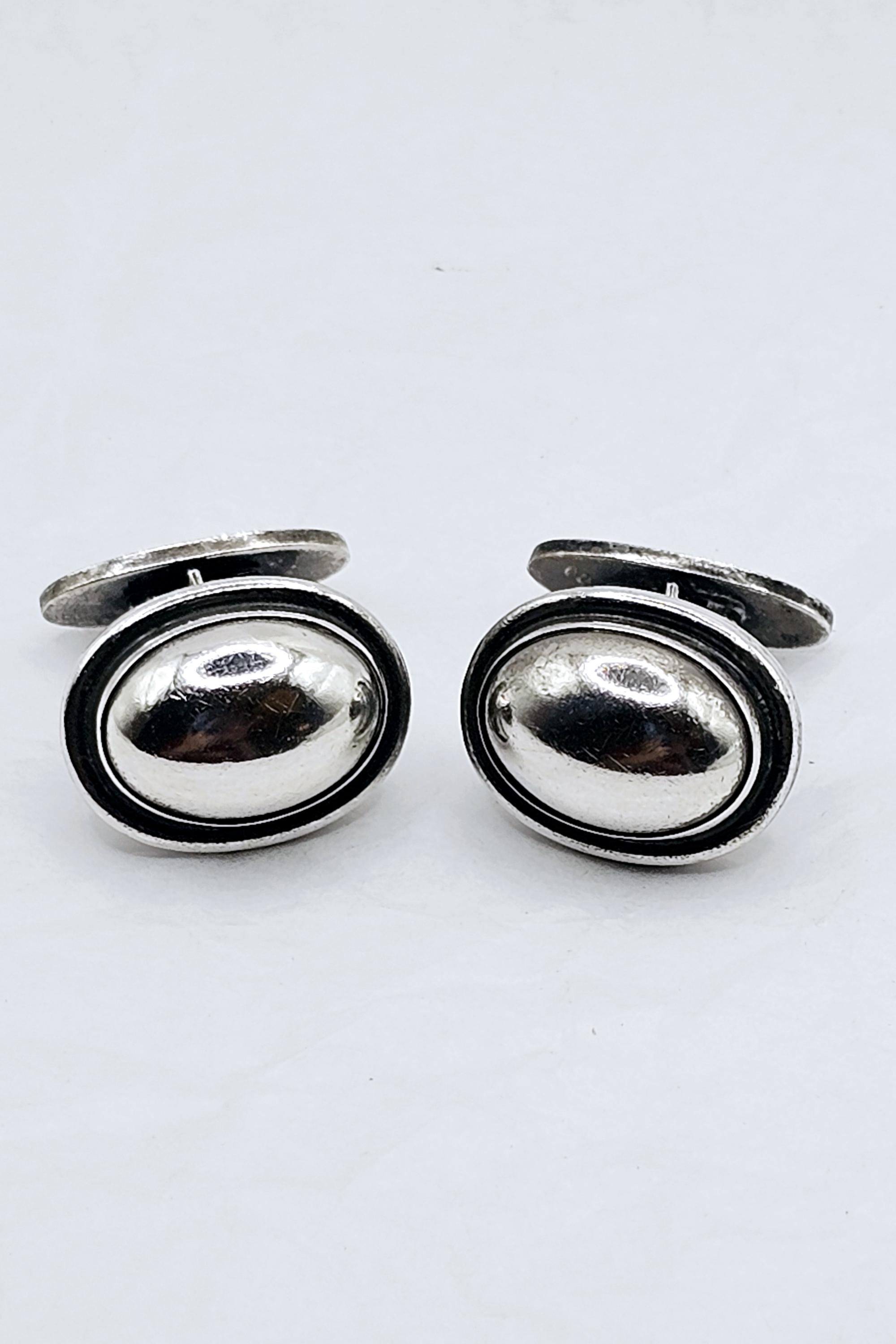 Wonderful Georg Jensen Large #44 Sterling Silver Cufflinks, Vintage Men's Jewelry Accessory, Gift for Dad, Father's Day