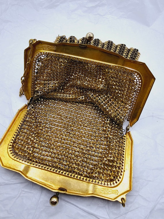 Wonderful Early Art Deco Mesh Handbag from Whitin… - image 6