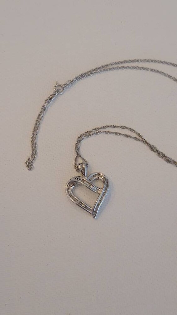 Genuine Diamond Heart Pendant - image 4