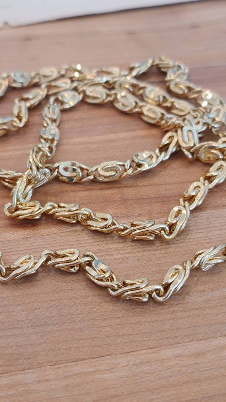 Long Chunky Hattie Carnegie Chain Necklace image 2