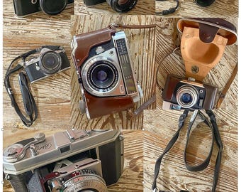 Vintage 35 mm Kamera Lot: Canon, Kodak, Contax, Pentax, Voigtländer (Teile/Reparatur)