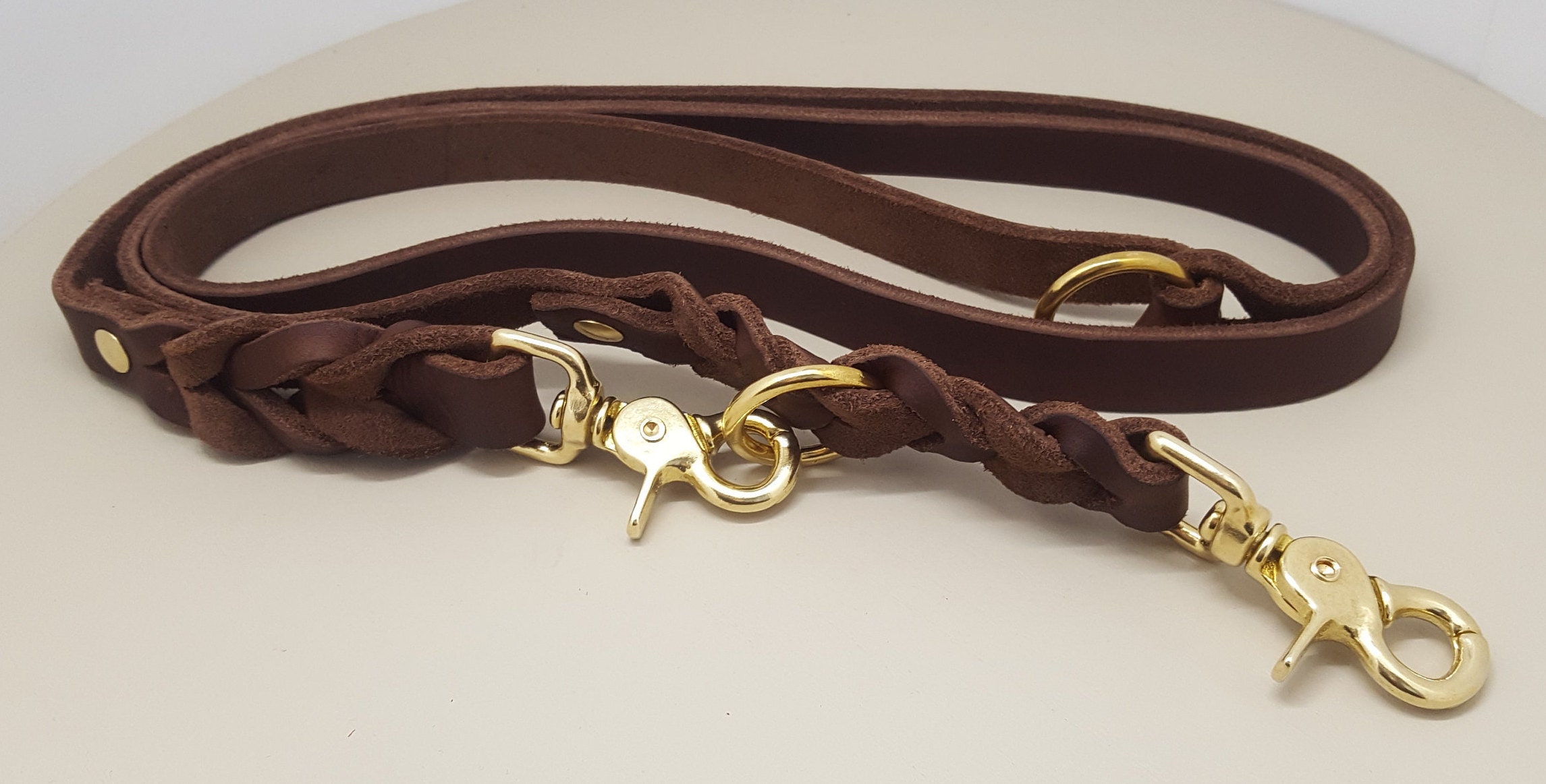 Hundeleine Leder Lederleine Hund Fettlederleine dogleash Etsy