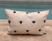 Moroccan pillow Beni ouarain, Handmade berber pillow, Beni urain Berber cushion, wool pillow cover, pillow,