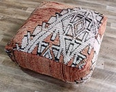 Moroccan Floor Cushion- Home decor, Moroccan poufs, -Wool Handmade Pillow- Home Chair- Floor Cushion Pouf,Handmade poufs, Berber pillow