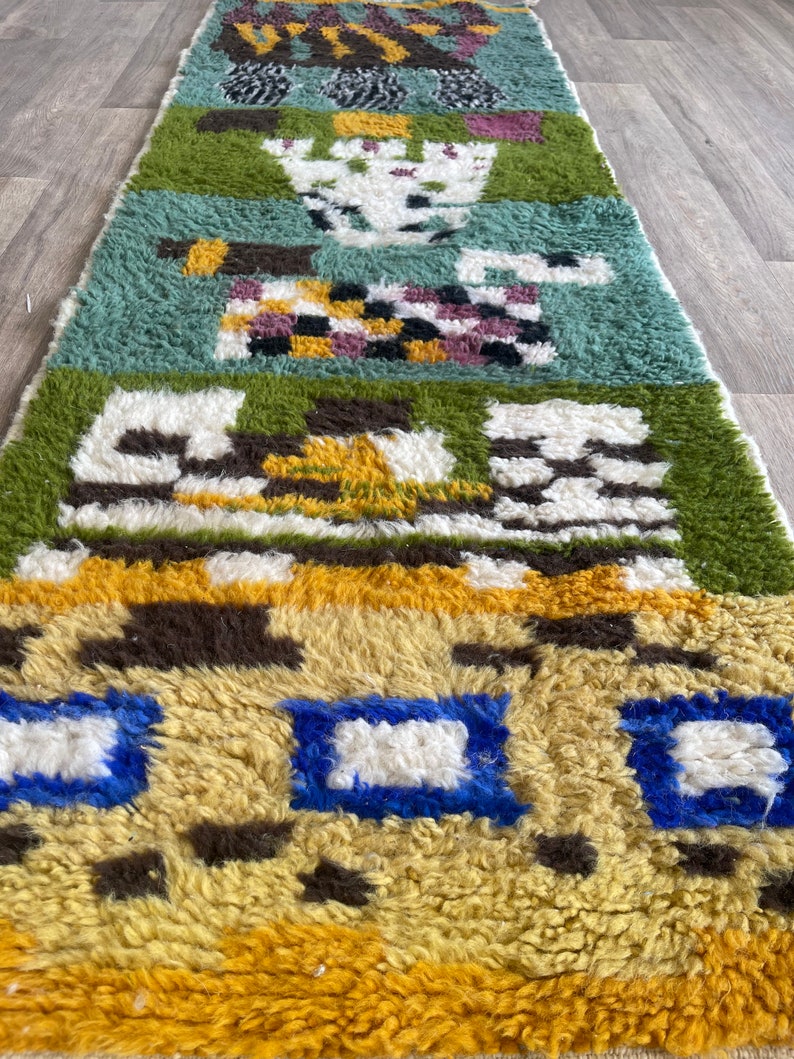 Berber Runner Rug Custom Beni Ourain Rug Runner Woven Rug