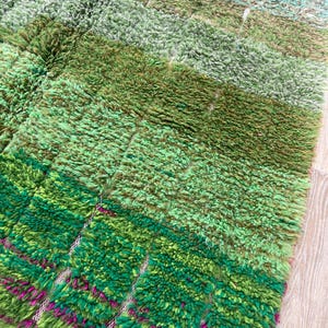 Handmade Moroccan Rug , Custom Morrocan Rug , Moss Rug , Tufted Green Grass Gardening Shape Rug , Rug For Living Room, Berber Wool Area Rugs