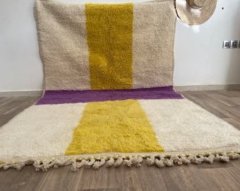 Bohemian Moroccan Rug - Colorful Handwoven wool rug - Custom morrocan berber rug - Bohemian Decor Inspired handmade rug - Area rug 8x10