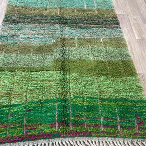Handmade Moroccan Rug , Custom Morrocan Rug , Moss Rug , Tufted Green Grass Gardening Shape Rug , Rug For Living Room, Berber Wool Area Rugs