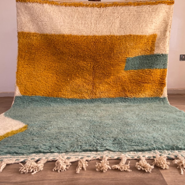 Hand Knotted Berber Wool Rug – Moroccan Custom Rug 10x12