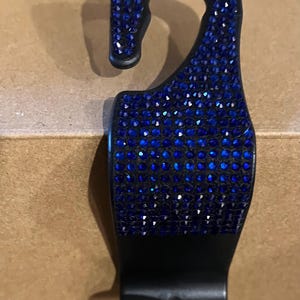 Kristall Auto Geldbörse Haken: Royal Blau Bling Hanger
