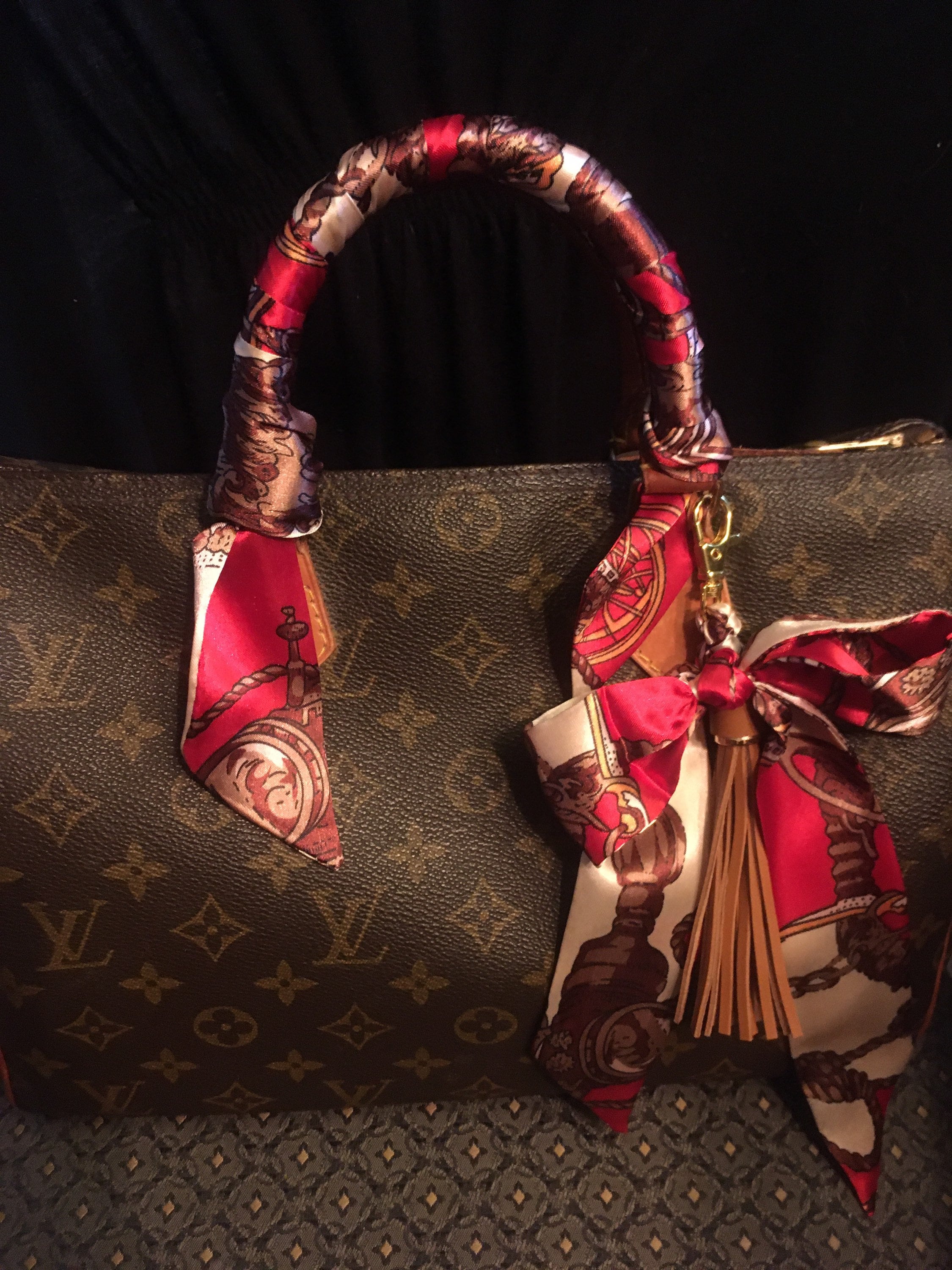 twilly scarves for bags lv