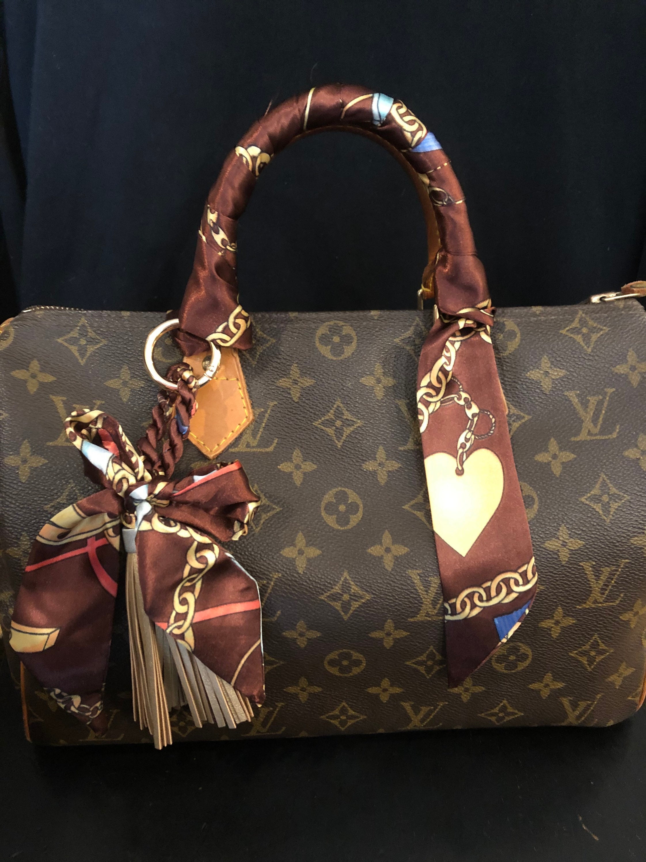 louis vuitton speedy handle scarf