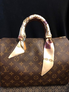 LOUIS VUITTON LV Monogram Luggage Vintage Silk Scarf Pillow Cover  exclusively at