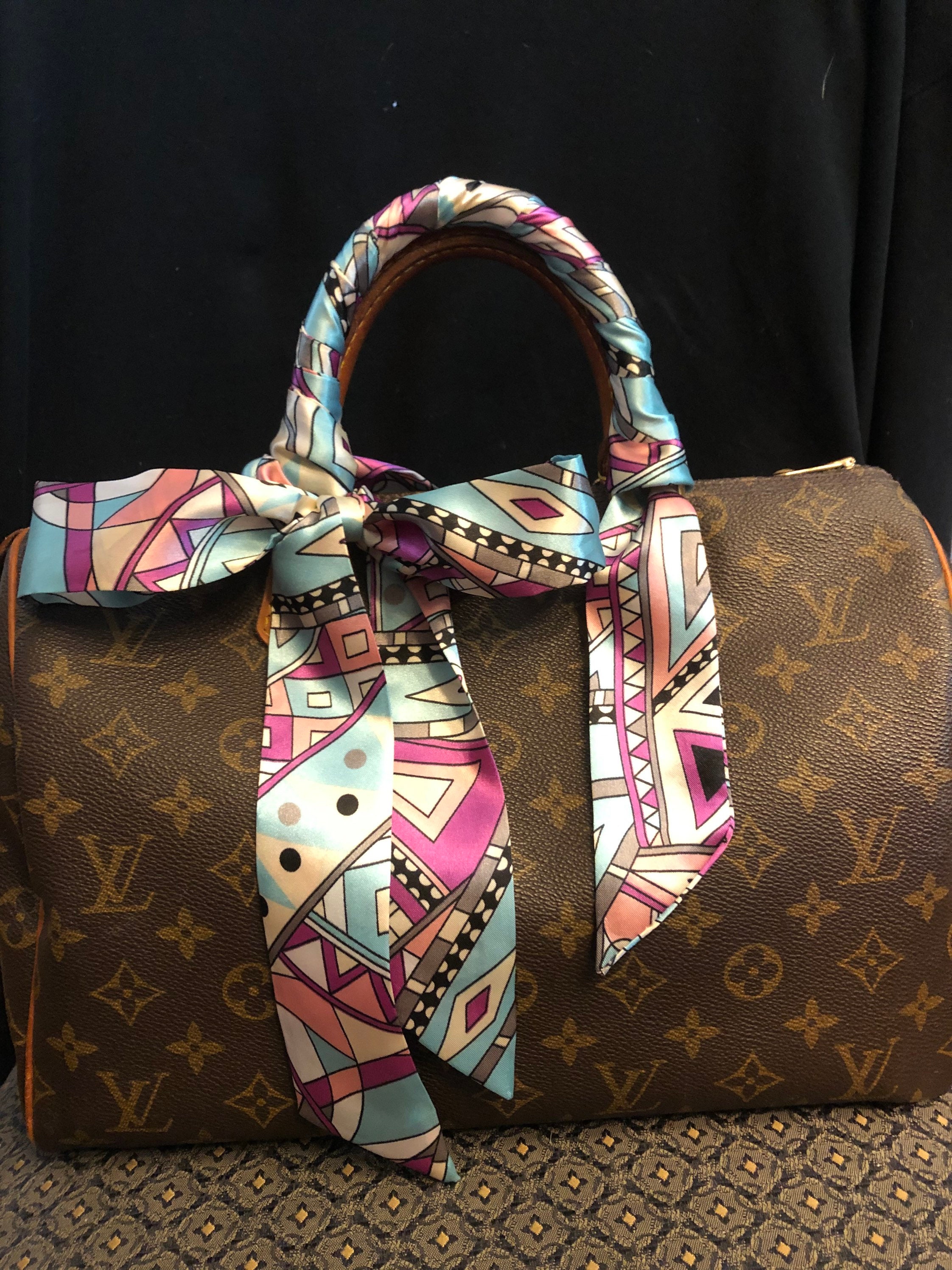 How to Wrap Twilly on Louis Vuitton Purse 