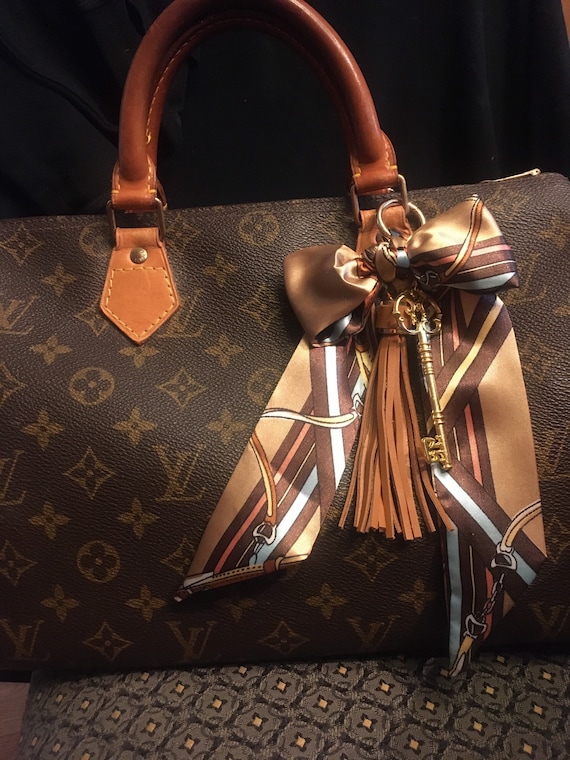 Louis Vuitton Braided Scarf Chain Bag Charm