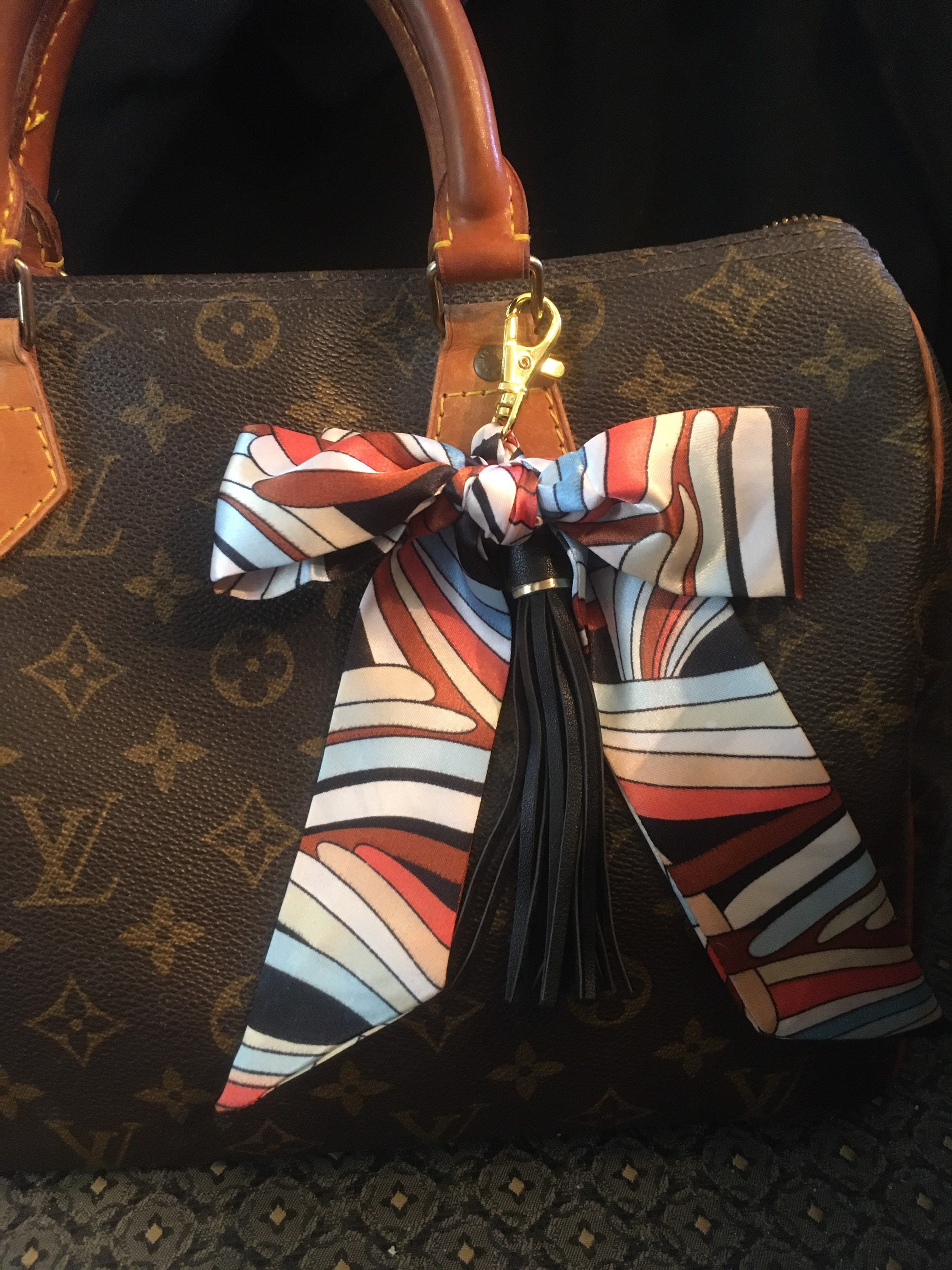 Louis Vuitton, Bags, Louis Vuitton Wristlet Keychain Pouch With Charm And  Tassel