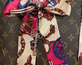 Geldbörse geflochten Schal Silber SCHLÜSSEL Charm-Clip rosa blau elfenbein Design