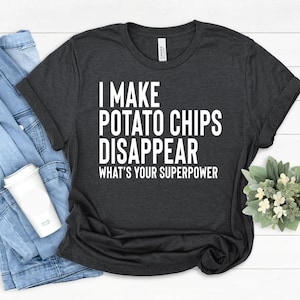 Potato Chips Tee, Potato Chips & crisps Gifts, Potato Chips Gift,  Gift For Potato Chips Lovers, Potato chips family Party Christmas Gifts