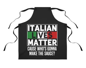 Italian Lives Matter Apron: Roma Italia Kitchen Gift
