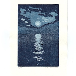 Moon path. Etching&Aquatint.